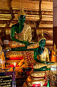 Ayutthaya, Thailand. Viharn Phra Mongkhon Bophit, detail of the base where the 17m-high Buddha bronze statue sits.